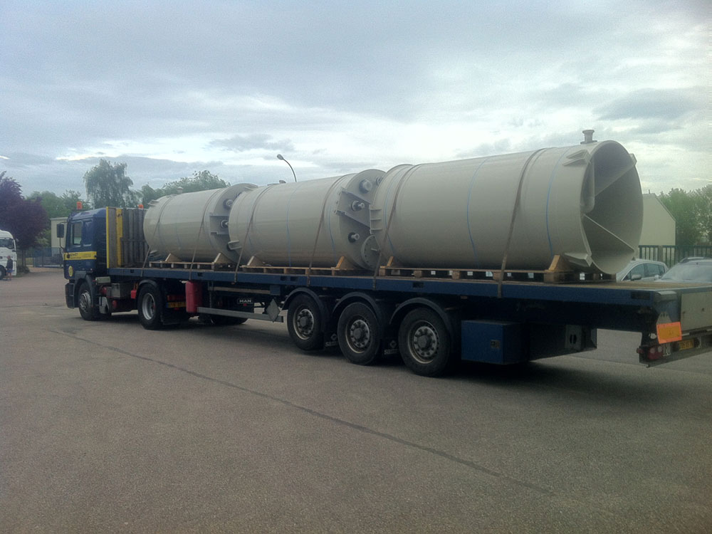 transport cuve chaudronnerie plastique